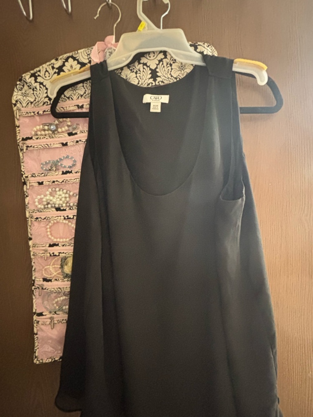 Cato Black Sleeveless Scoop Neck Blouse